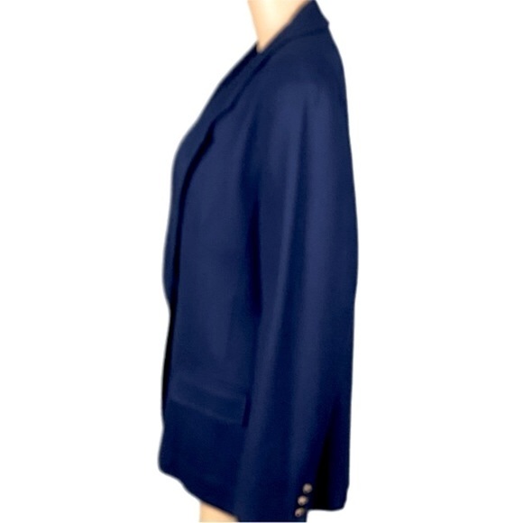 PENDLETON navy, Vintage, 100% Virgin Wool blazer with POCKETS. Size 18. EUC - Picture 6 of 13